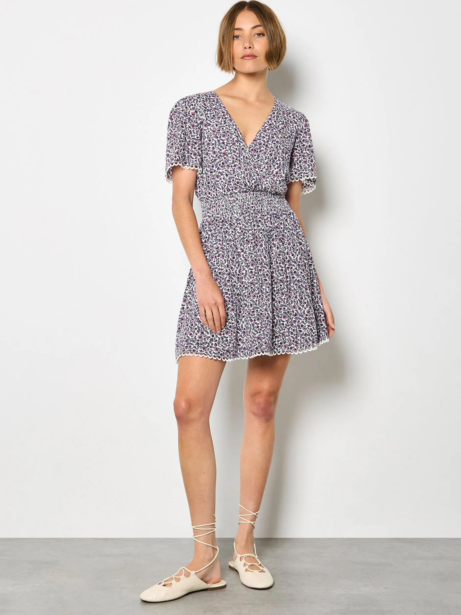Apricot Damen Minikleid in purple - Länge: kurz