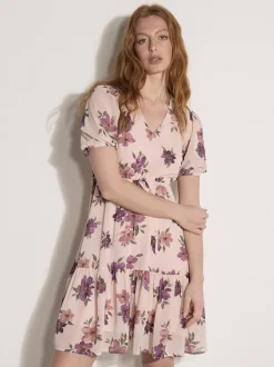 Apricot Damen Minikleid in rosa - Ausschnitt: Carmen