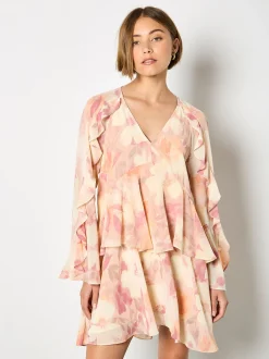 Apricot Damen Minikleid in rosa pink - Länge: knielang