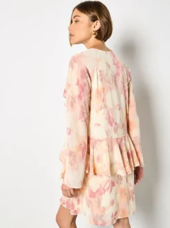 Apricot Damen Minikleid in rosa pink - Länge: knielang