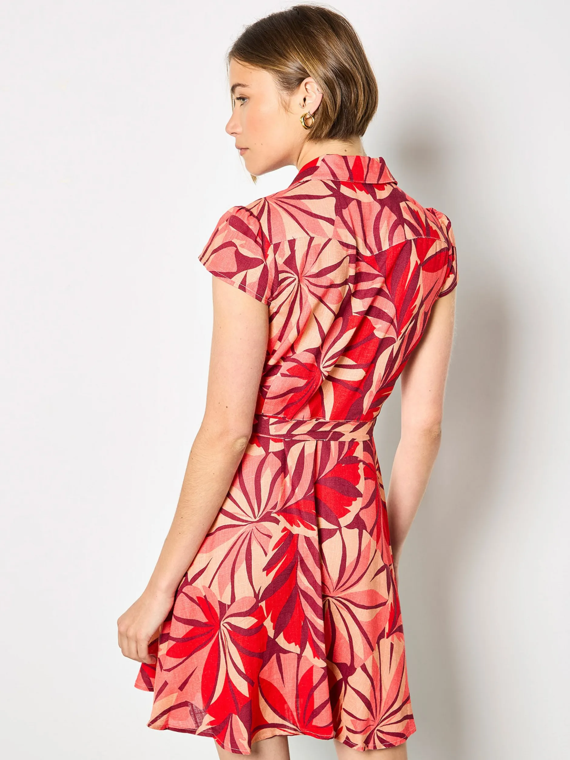 Apricot Damen Minikleid in rot mehrfarbig