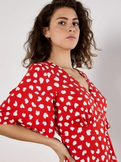 Apricot Damen Minikleid in rot - Länge: kurz