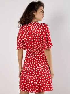 Apricot Damen Minikleid in rot - Länge: kurz