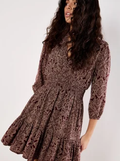 Apricot Damen Minikleid in rosenholz bordeaux