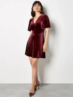 Apricot Damen Minikleid in rosenholz - Länge: kurz