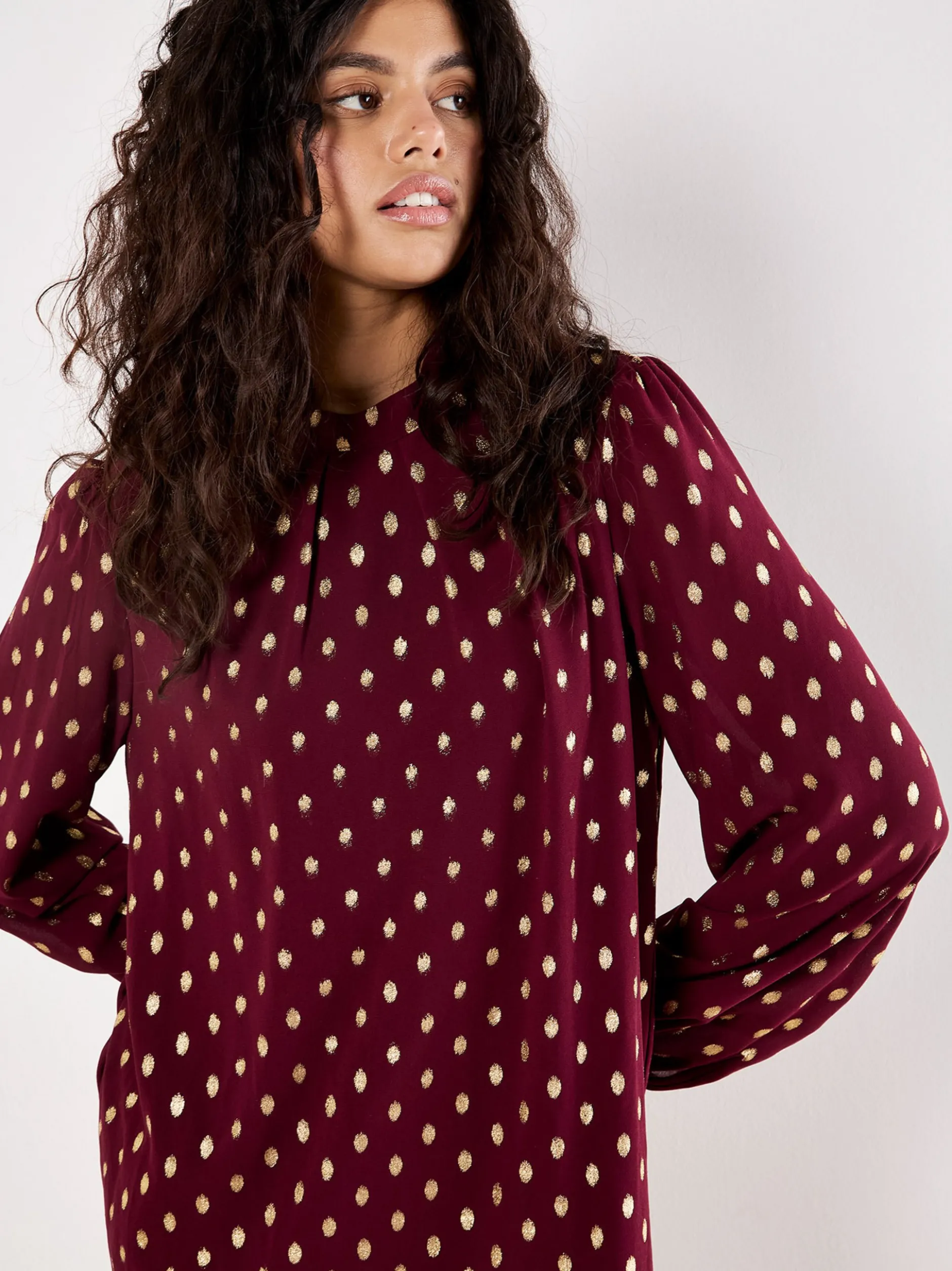 Apricot Damen Minikleid in rot - Ausschnitt: Rundhals