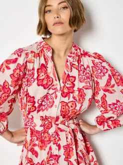 Apricot Damen Minikleid in rosa pink - Länge: knielang