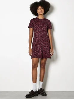 Apricot Damen Minikleid in rosenholz bordeaux
