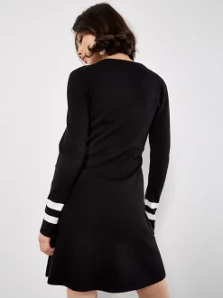 Apricot Damen Minikleid in schwarz - Länge: kurz