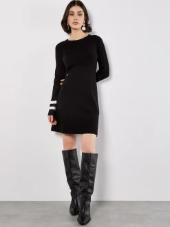 Apricot Damen Minikleid in schwarz - Länge: kurz