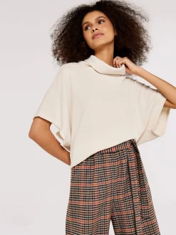 Apricot Damen Pullover in beige - Ausschnitt: Rollkragen