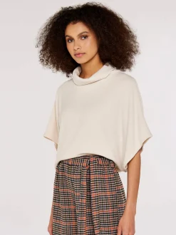 Apricot Damen Pullover in beige - Ausschnitt: Rollkragen