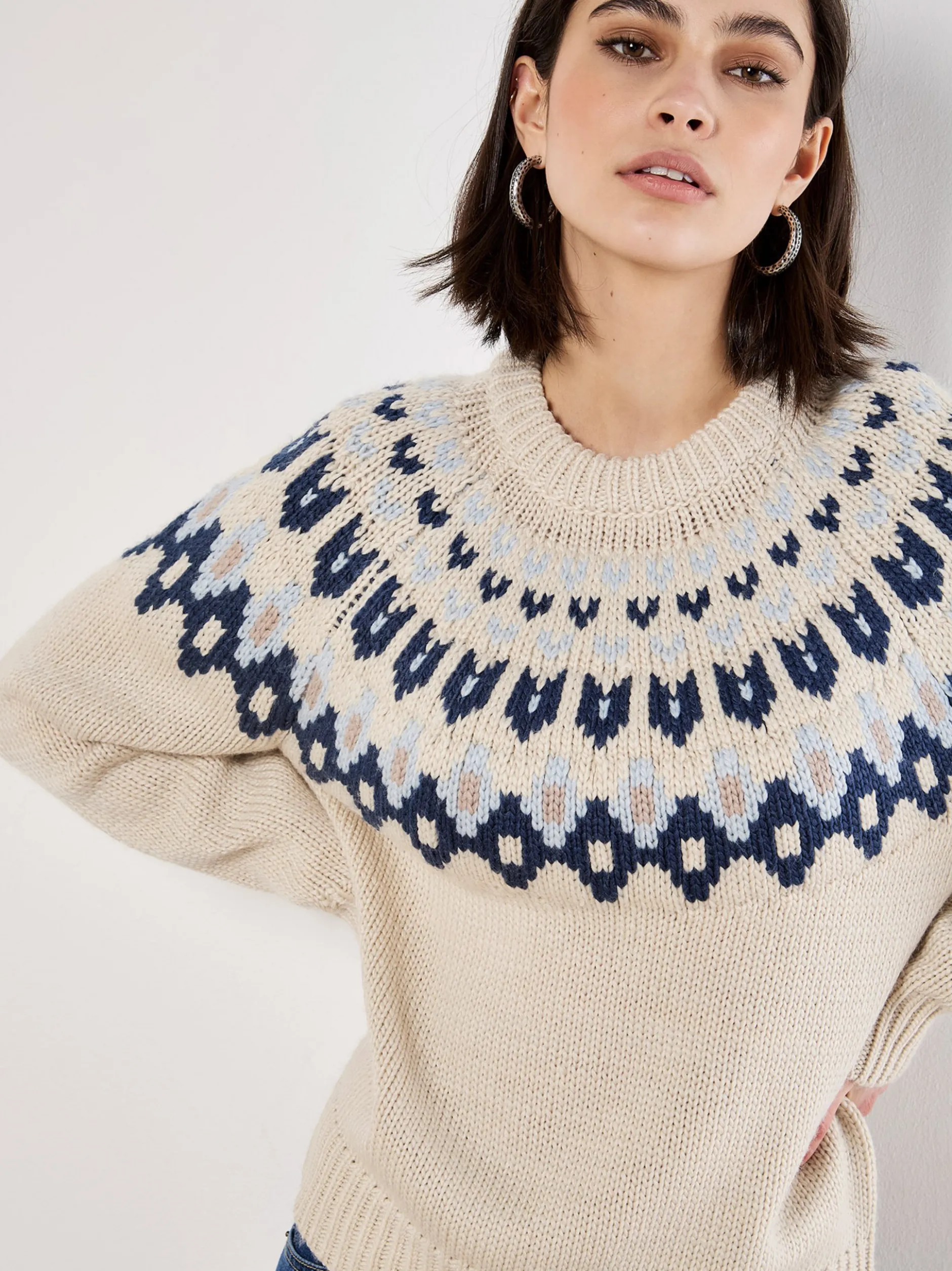 Apricot Damen Pullover in beige - Ausschnitt: Rundhals