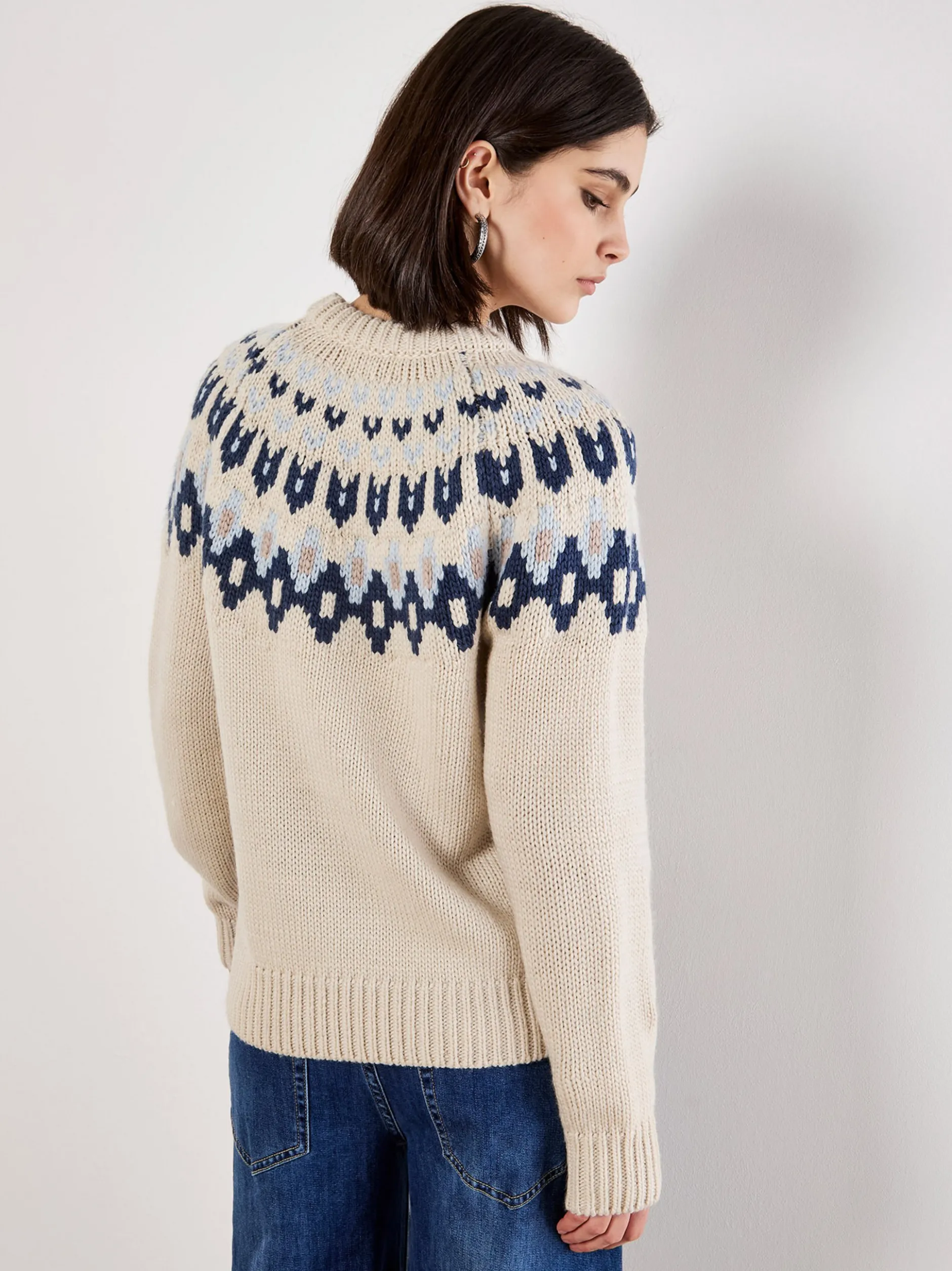 Apricot Damen Pullover in beige - Ausschnitt: Rundhals