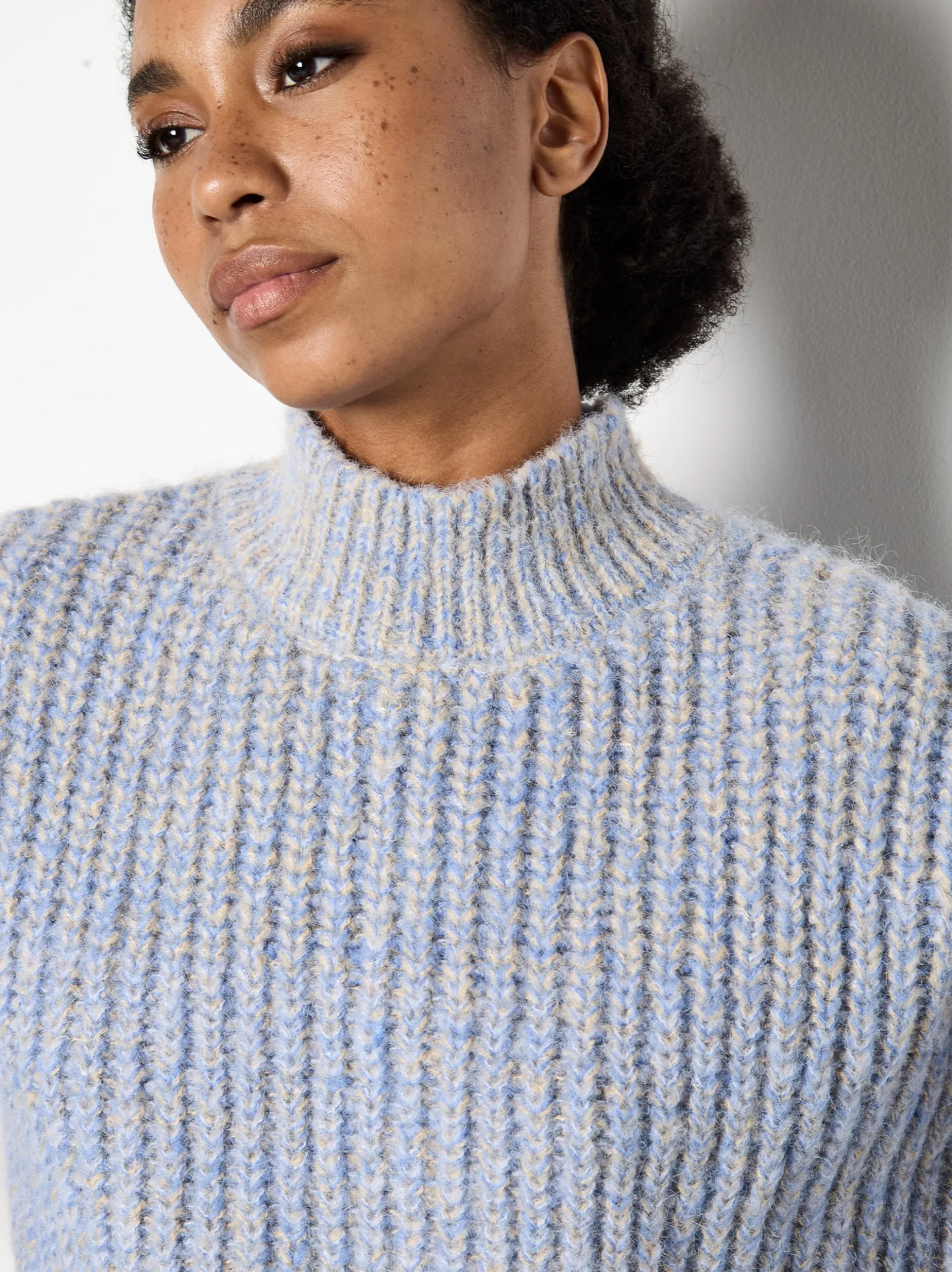 Apricot Damen Pullover in blau - Ärmel: langarm