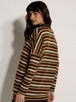 Apricot Damen Pullover in braun - Ausschnitt: U-Boot