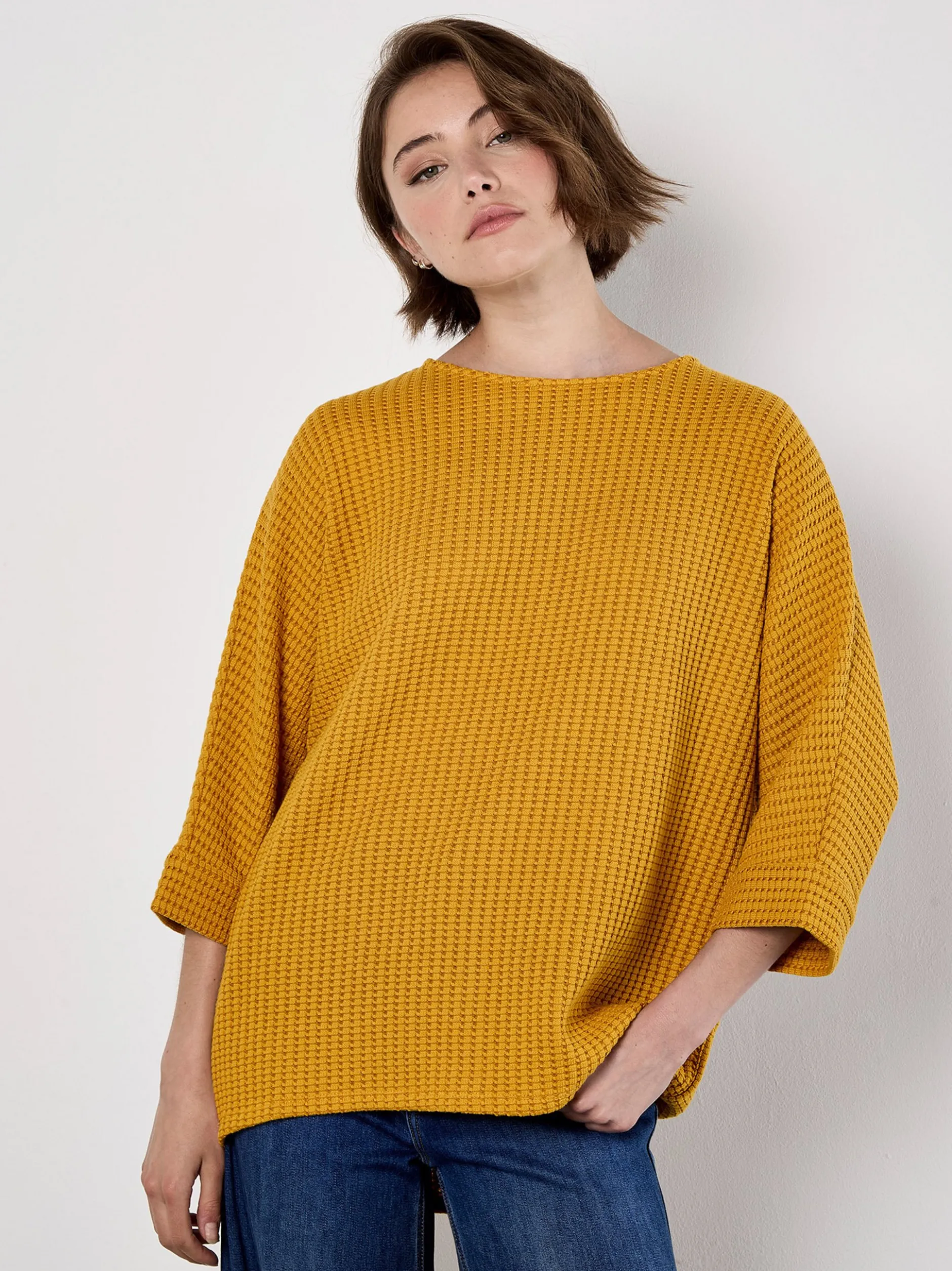 Apricot Damen Pullover in gelb - Ausschnitt: Rundhals