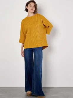 Apricot Damen Pullover in gelb - Ausschnitt: Rundhals