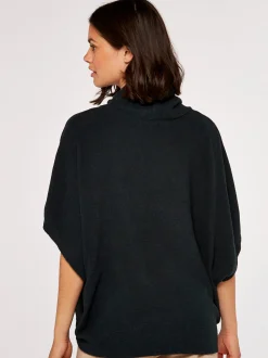 Apricot Damen Pullover in grün - Ausschnitt: Rollkragen