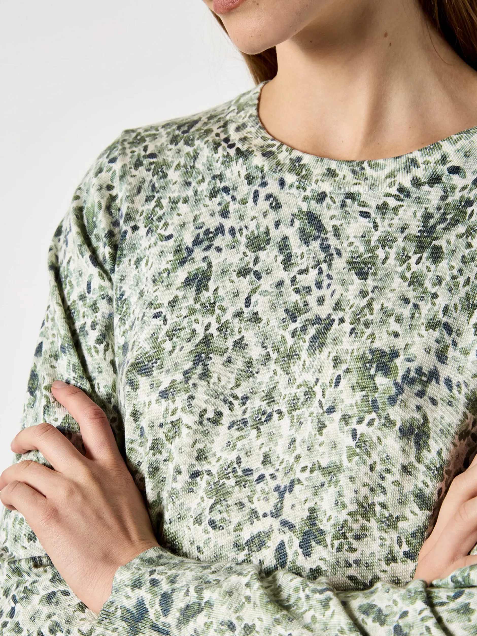 Apricot Damen Pullover in grün mint - Ärmel: langarm