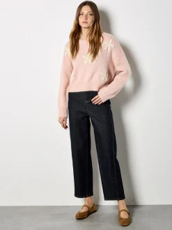 Apricot Damen Pullover in pink - Ausschnitt: Rundhals