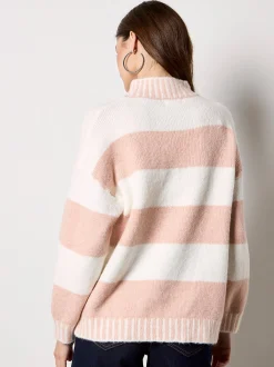 Apricot Damen Pullover in pink - Ärmel: langarm