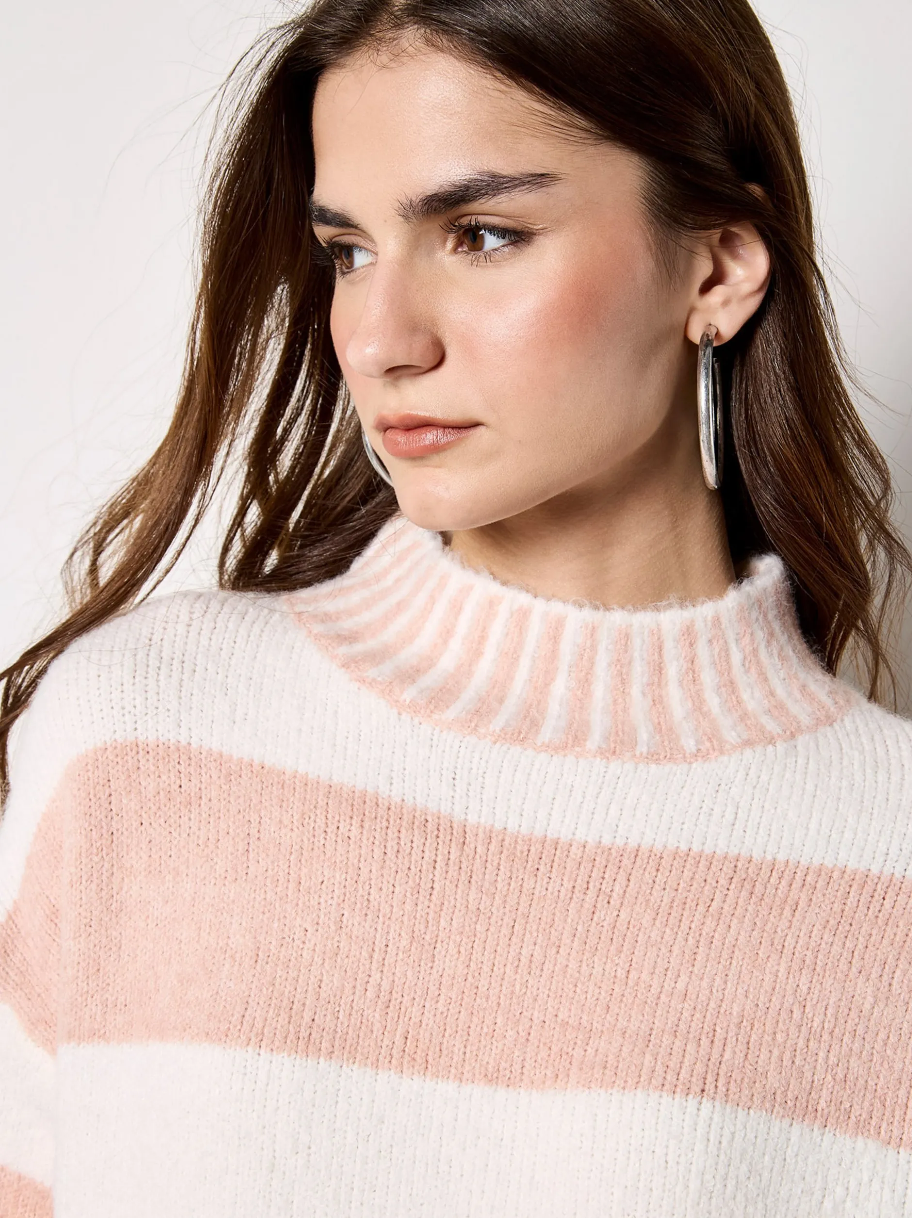 Apricot Damen Pullover in pink - Ärmel: langarm