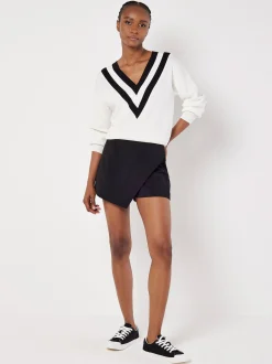 Apricot Damen Pullover in weiß - Ärmel: langarm