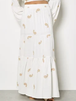 Apricot Damen Rock in beige - Länge: lang