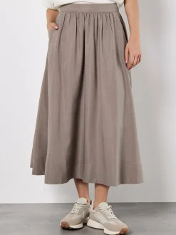 Apricot Damen Rock in grau - Länge: lang