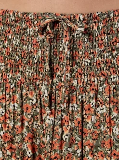 Apricot Damen Rock in khaki - Länge: lang