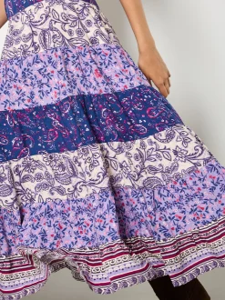 Apricot Damen Rock in lila purple - Länge: lang