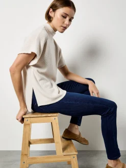 Apricot Damen Shirt in sand - Ausschnitt: Rundhals