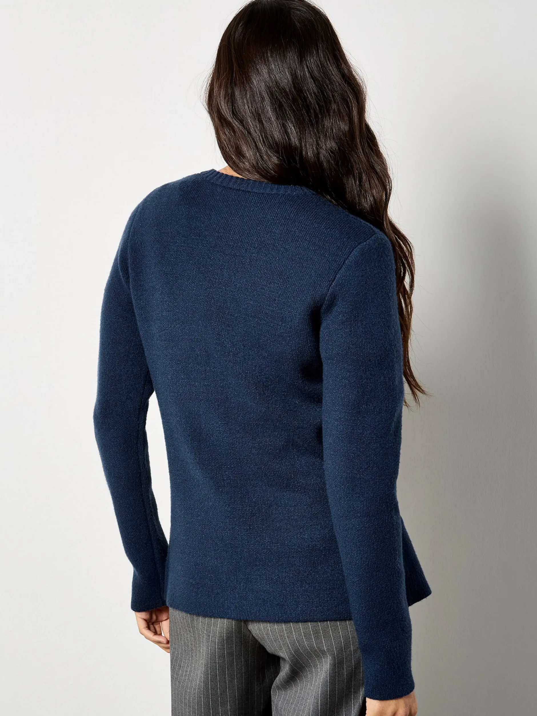 Apricot Damen Strickjacke in marine blau