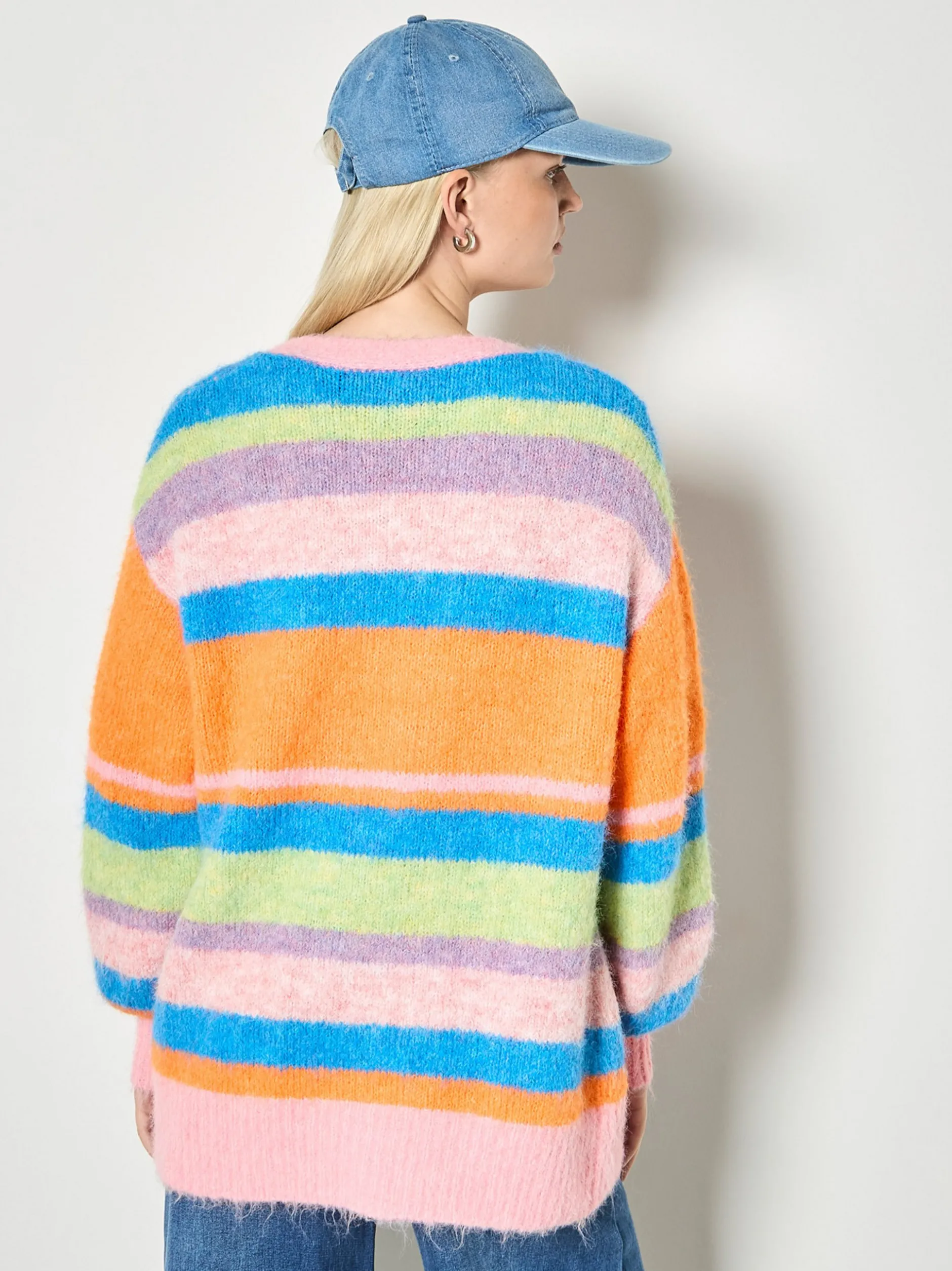 Apricot Damen Strickjacke in mehrfarbig pink