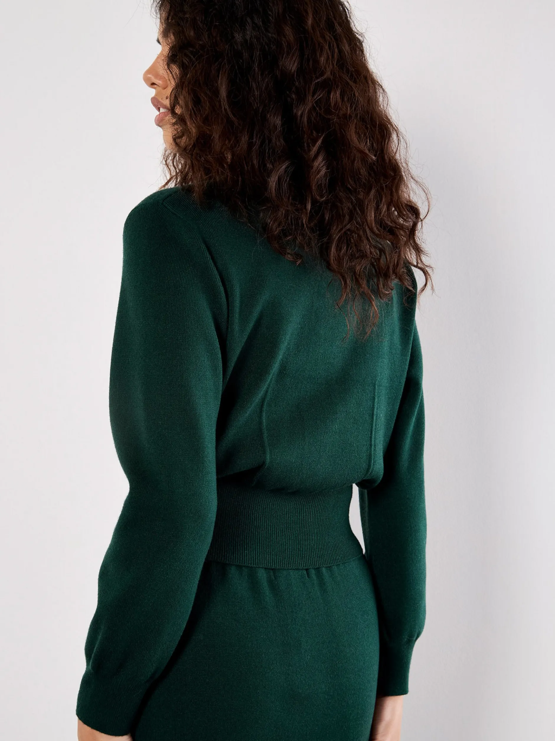 Apricot Damen Strickjacke in grün - Ärmel: langarm