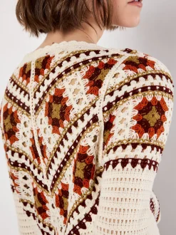 Apricot Damen Strickjacke in beige - Ärmel: langarm
