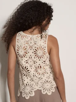 Apricot Damen Top in beige - Ausschnitt: Rundhals