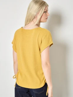 Apricot Damen Top in gelb - Ausschnitt: Rundhals