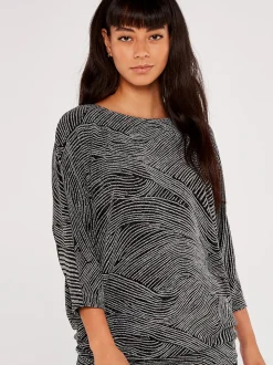 Apricot Damen Top in grau - Ärmel: 3/4 Arm