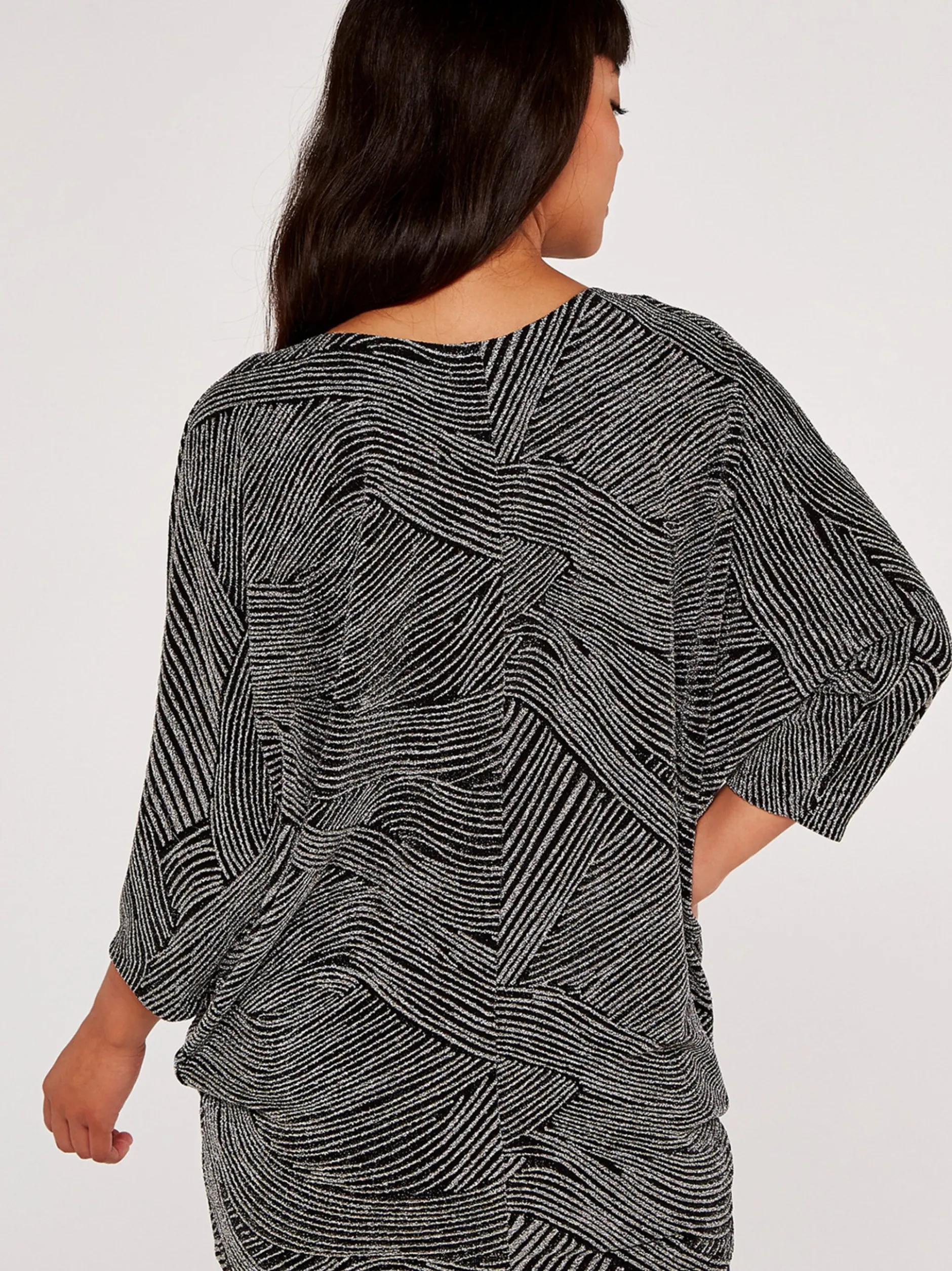 Apricot Damen Top in grau - Ärmel: 3/4 Arm