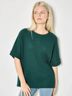 Apricot Damen Top in grün - Ausschnitt: Rundhals