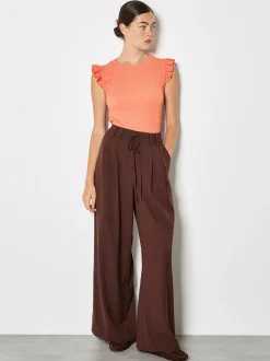 Apricot Damen Top in pink koralle - Ausschnitt: Rundhals