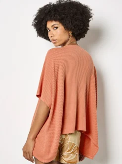 Apricot Damen Top in pink koralle - Ausschnitt: Rundhals