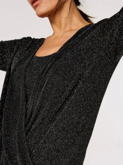 Apricot Damen Top in schwarz - Ärmel: 3/4 Arm