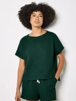 Apricot Damen T-Shirt in grün - Ausschnitt: Rundhals