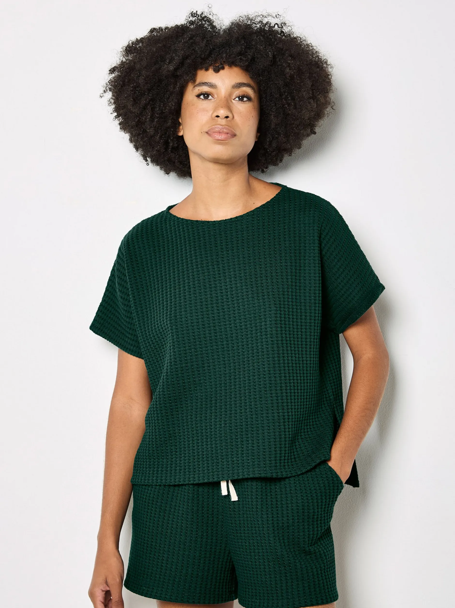 Apricot Damen T-Shirt in grün - Ausschnitt: Rundhals