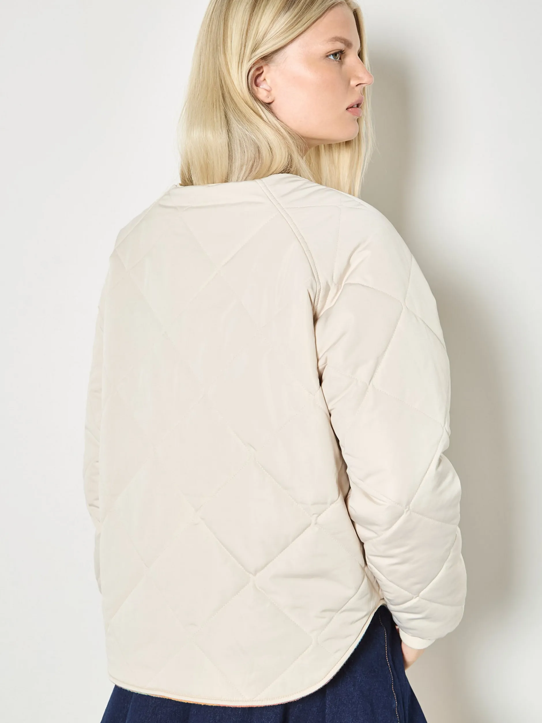 Apricot Damen Wendejacke in mehrfarbig beige