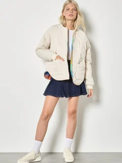 Apricot Damen Wendejacke in mehrfarbig beige