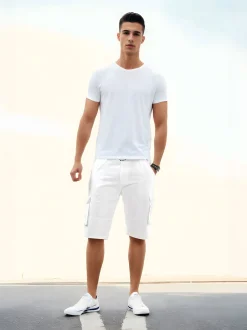 Arctic Seven Herren Cargoshorts - in weiß